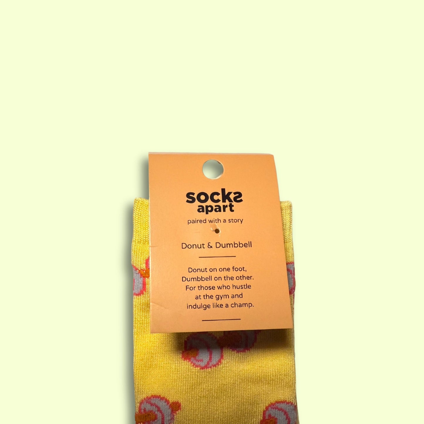 Donut & Dumbbell Socks (Adult/Unisex)