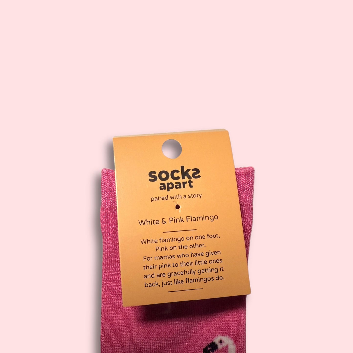 White Flamingo & Pink Flamingo Socks (Adult/Unisex)