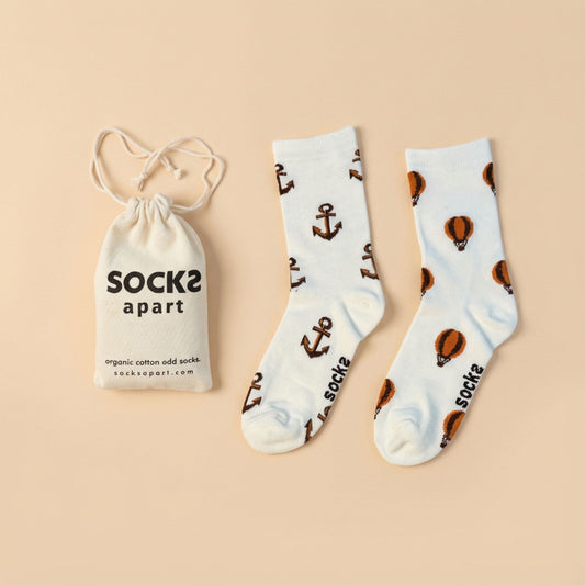 Hot Air Balloon & Anchor Socks (Adult/Unisex)