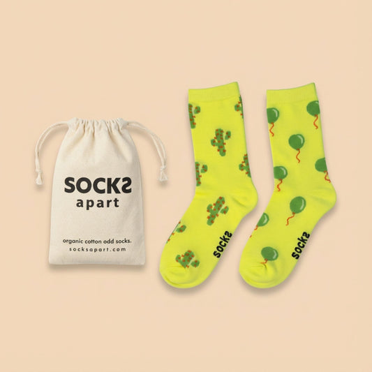Cactus & Balloons Socks (Adult/Unisex)