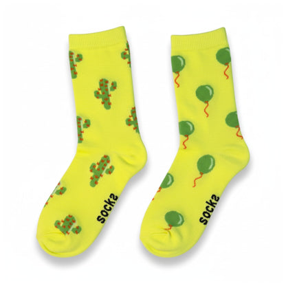 Cactus & Balloons Socks (Adult/Unisex)