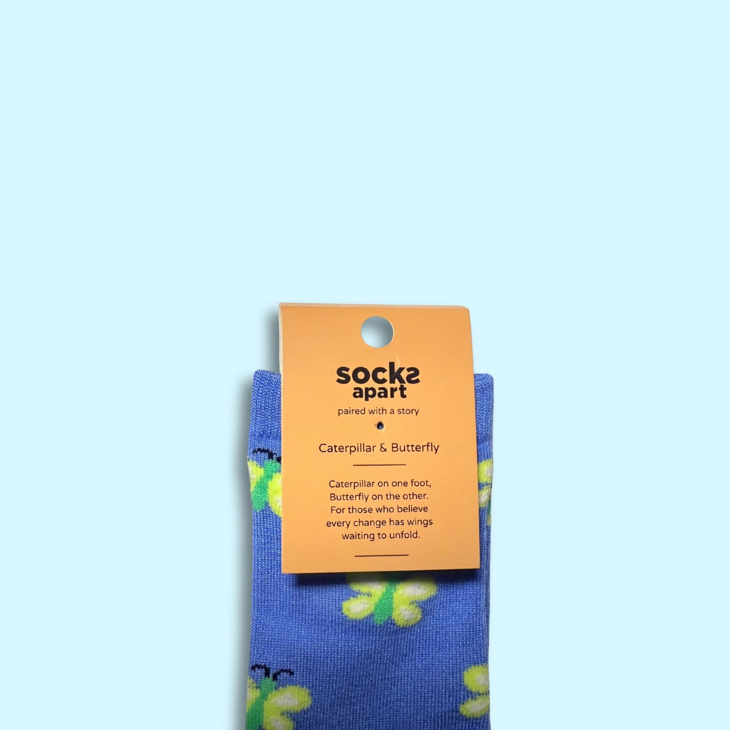 Caterpillar & Butterfly Socks (Adult/Unisex)