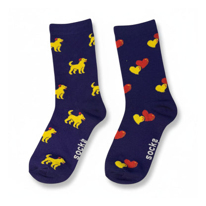Dog & Heart Socks (Adult/Unisex)