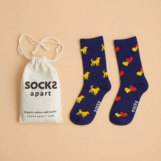 Dog & Heart Socks (Adult/Unisex)