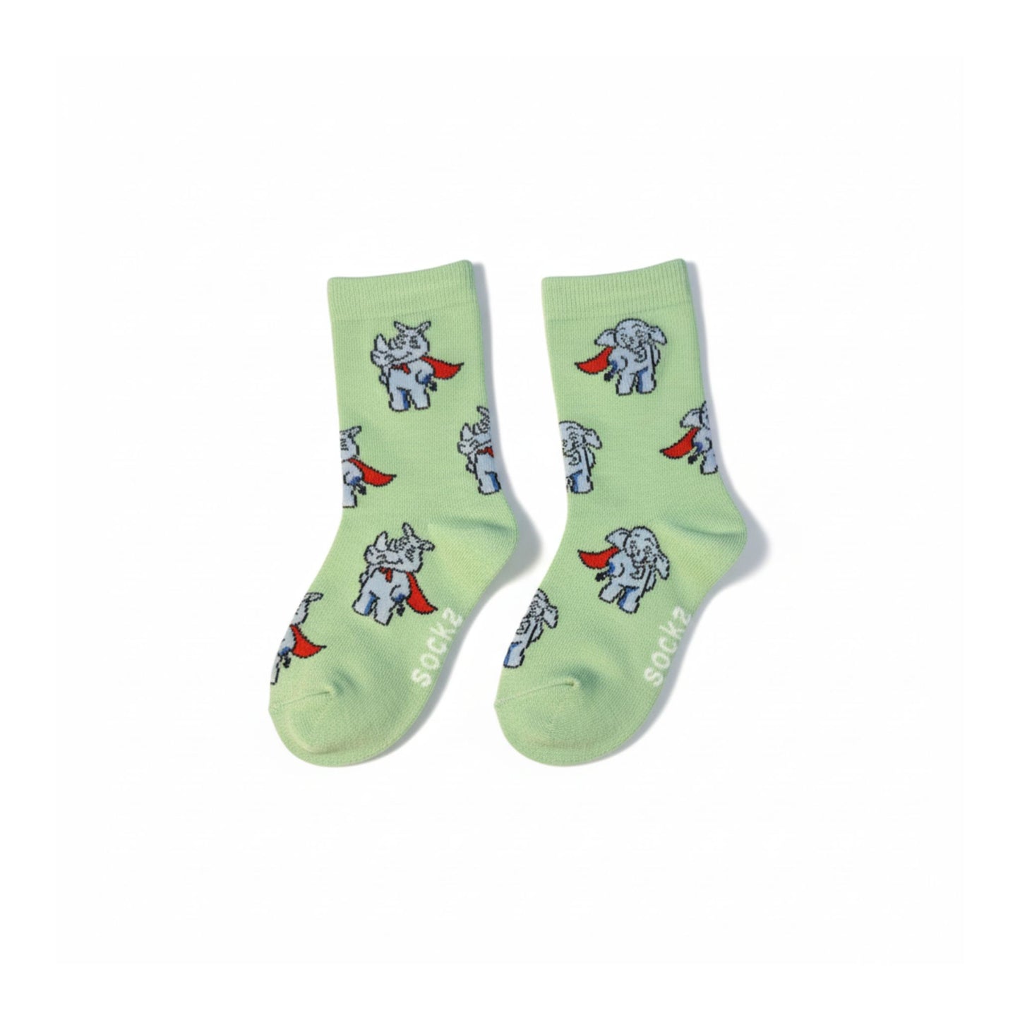 Rhinoceros & Elephant Socks (Kids/Unisex)