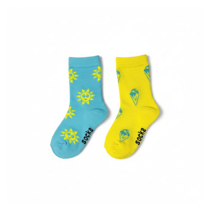 Sun & Ice-Cream Socks (Kids/Unisex)