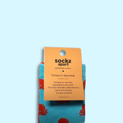 Octopus & Spaceship Socks (Adult/Unisex)
