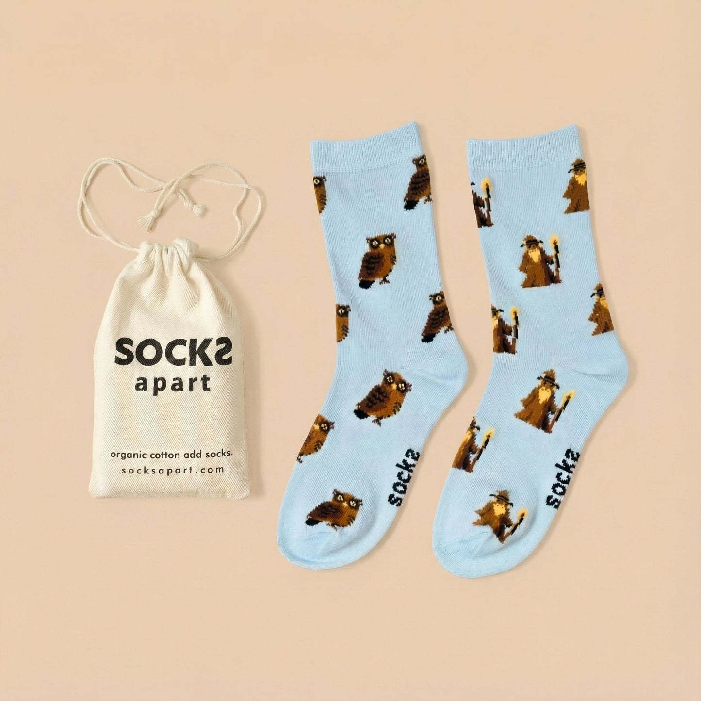 Owl & Wizard Socks (Adult/Unisex)
