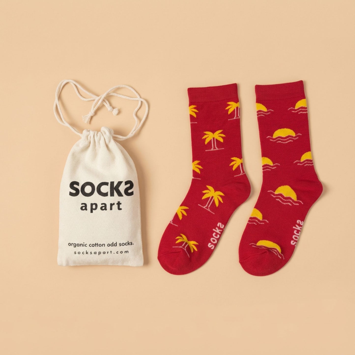 Palm Tree & Sunset Socks (Adult/Unisex)