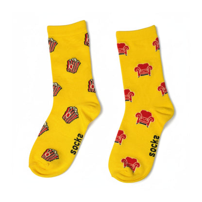 Popcorn & Couch Socks (Adult/Unisex)