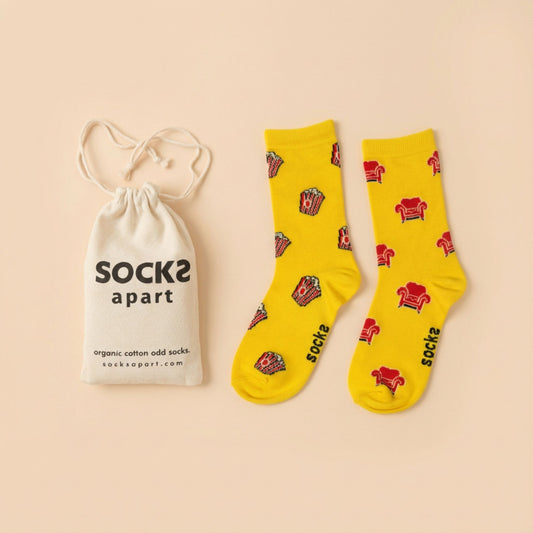 Popcorn & Couch Socks (Adult/Unisex)