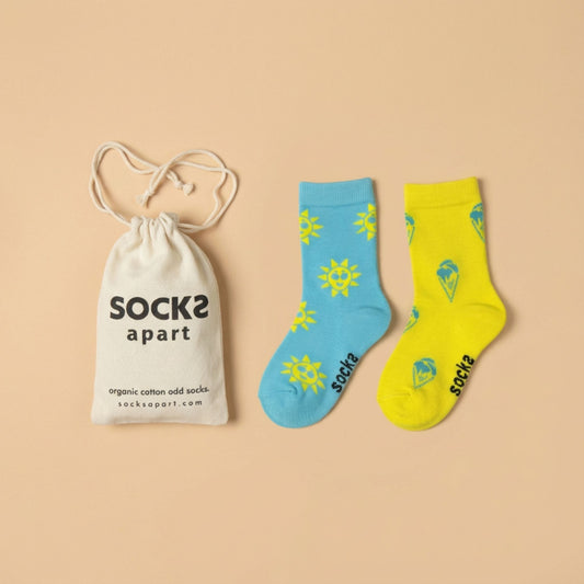 Sun & Ice-Cream Socks (Kids/Unisex)