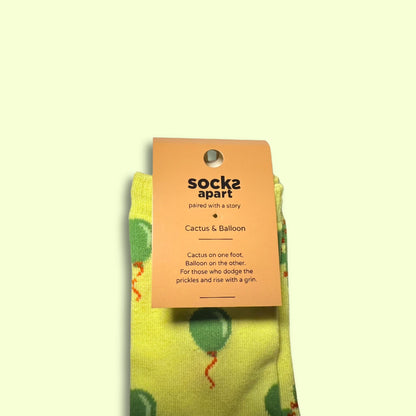 Cactus & Balloons Socks (Adult/Unisex)