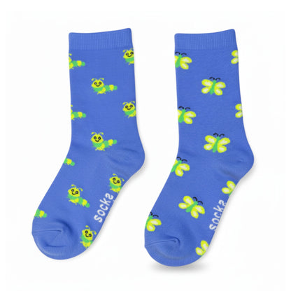 Caterpillar & Butterfly Socks (Adult/Unisex)