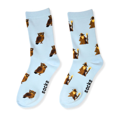 Owl & Wizard Socks (Adult/Unisex)