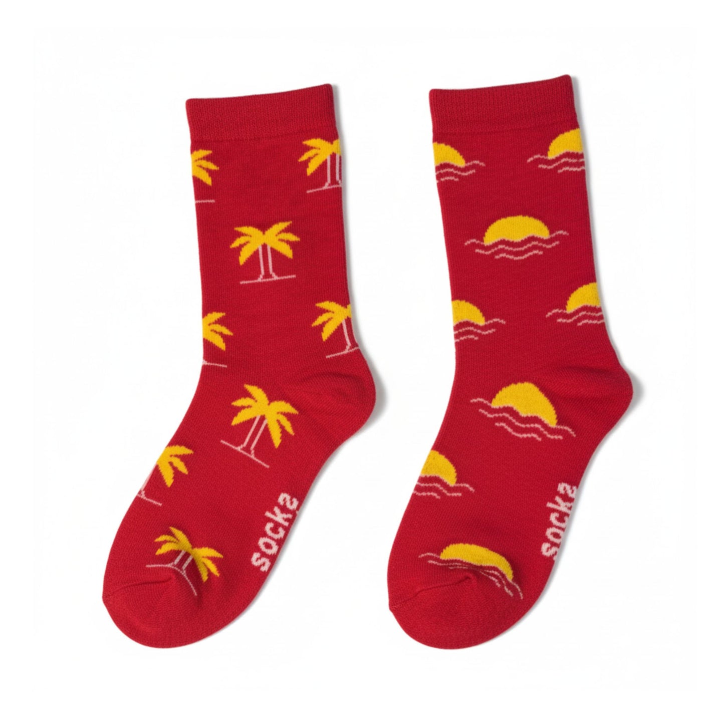 Palm Tree & Sunset Socks (Adult/Unisex)