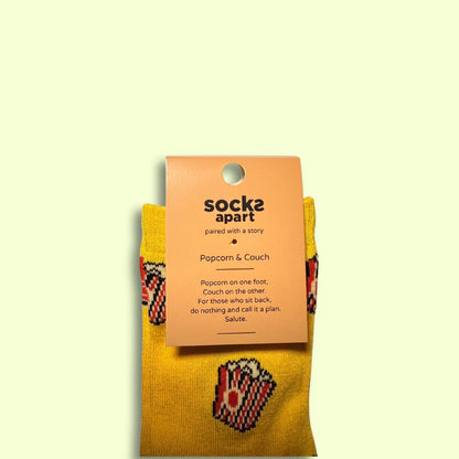 Popcorn & Couch Socks (Adult/Unisex)