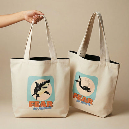 Shark & Scuba Diver Tote