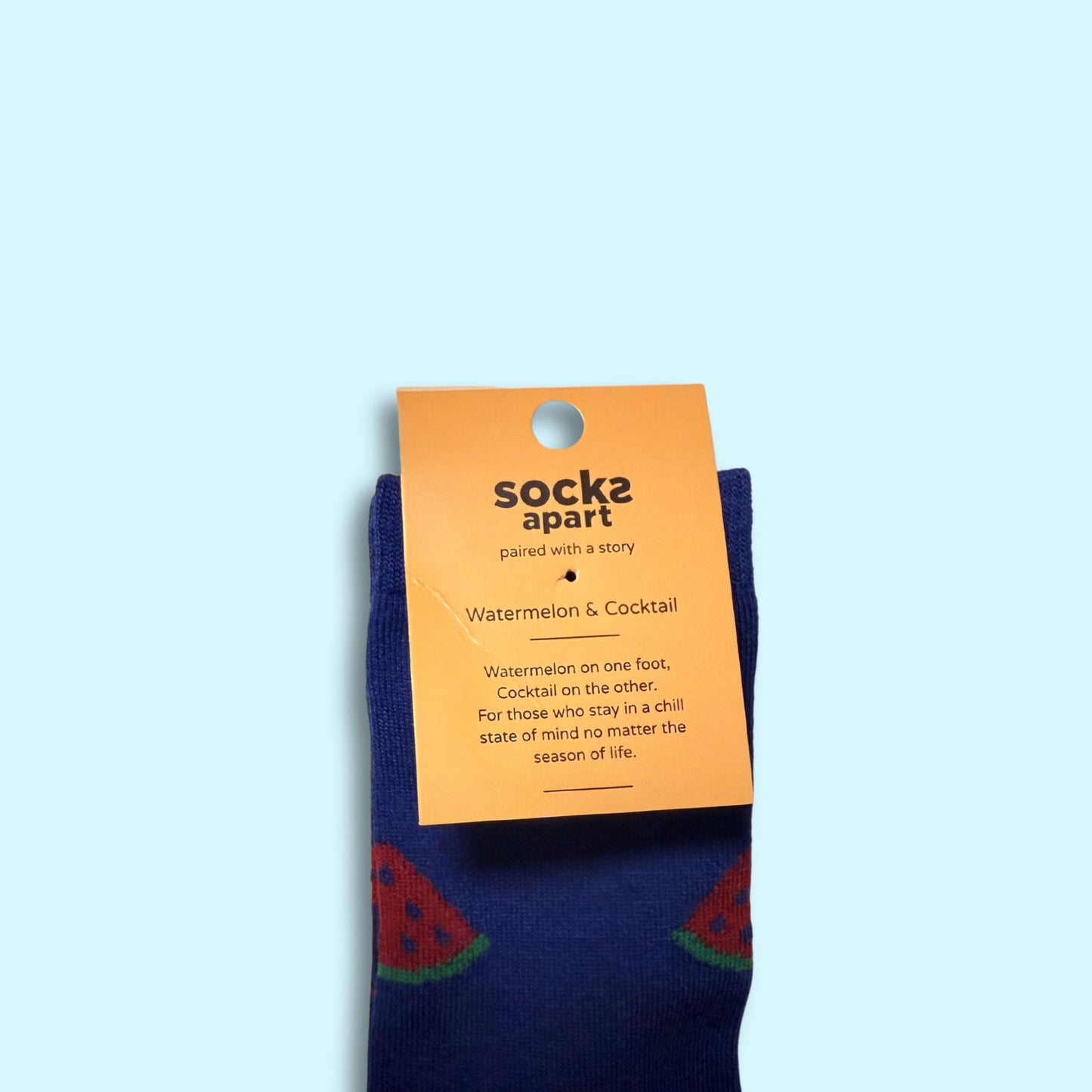 Watermelon & Cocktail Socks (Adult/Unisex)