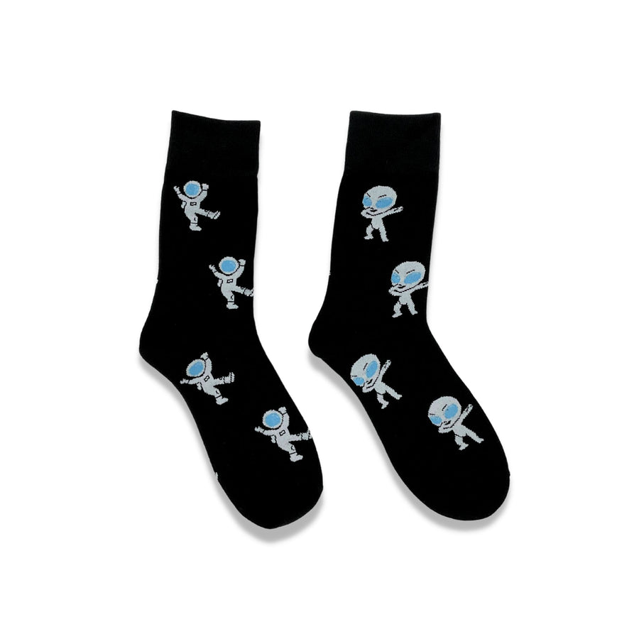 Organic cotton socks. Aliens and Astronaut socks. Space socks. Socks Apart